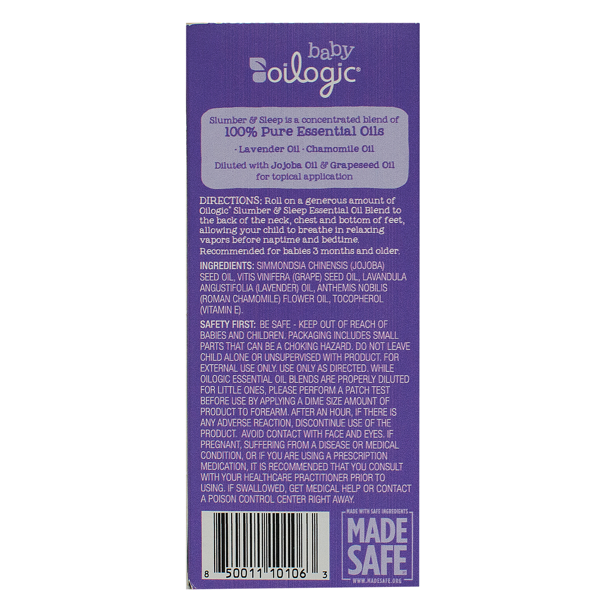 Oilogic® Slumber & Sleep Roll On Essential Oils for Baby Sleeping