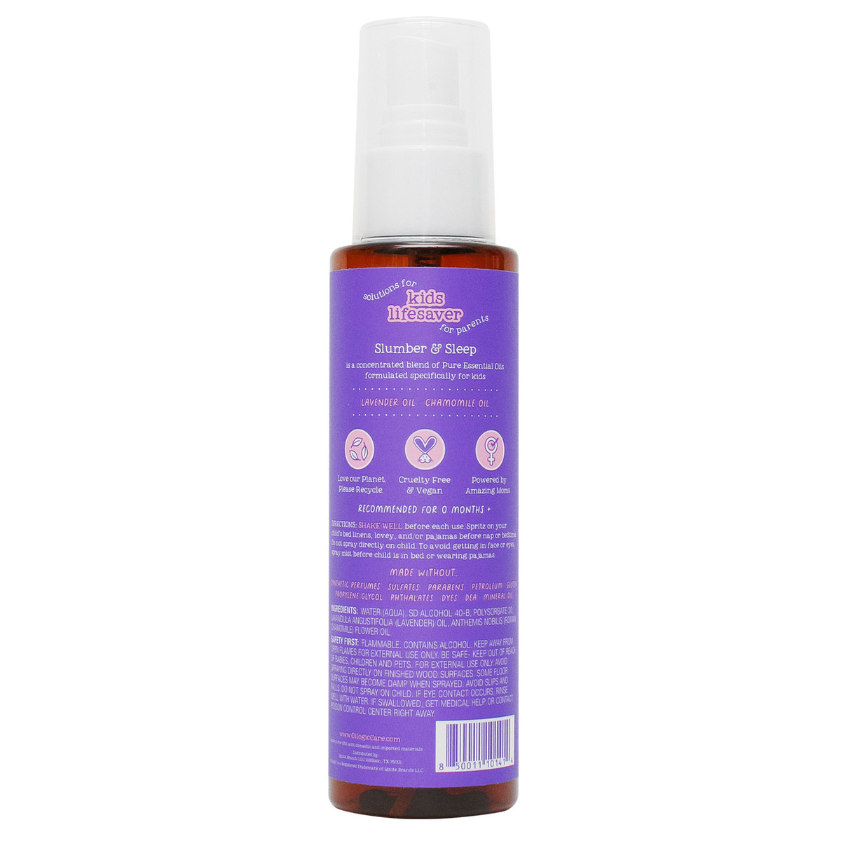 Oilogic Sleep Spray for Kids Essential Oil Linen Mist