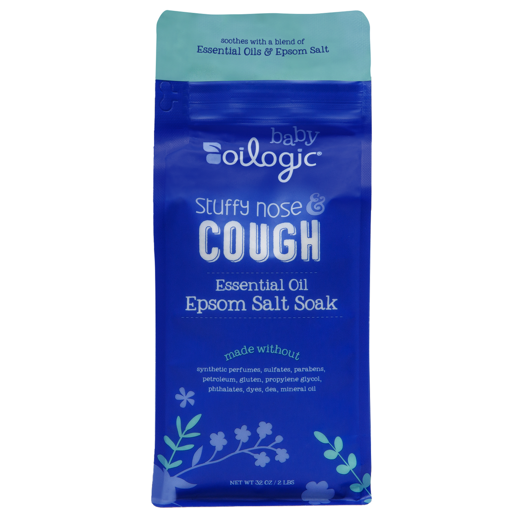Stuffy Nose & Cough Essential Oil Epsom Salt Soak