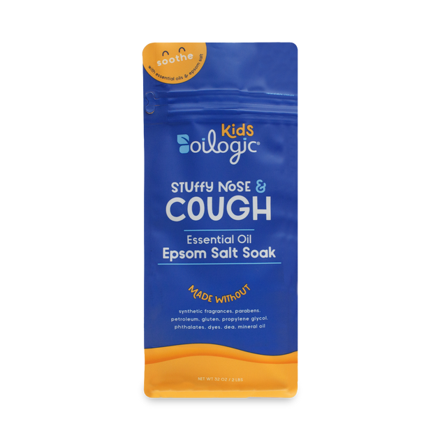 Kids Stuffy Nose & Cough Essential Oil Epsom Salt Soak