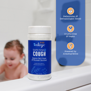 Kids Stuffy Nose & Cough Essential Oil Epsom Salt & Shower Steamer