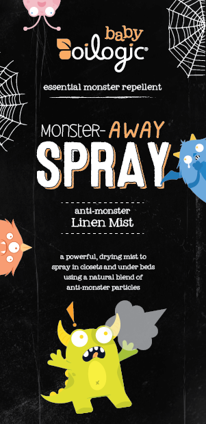 Monster Away Spray Label