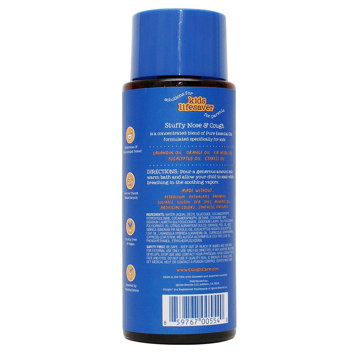 Oilogic® Cold & Cough Kids Vapor Bath