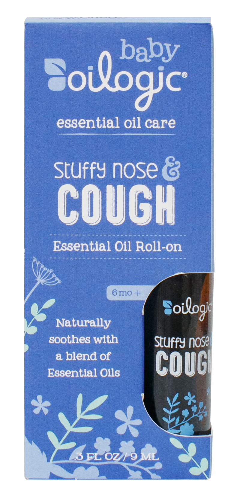 Essential oils for cough in child - Oilogic Cough & Stuffy Nose Baby blend. Best essential oils for babies cold & cough